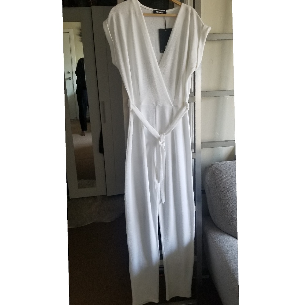 Missguided short sleeve jumpsuit